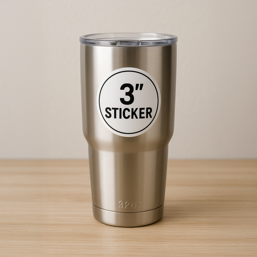 100 3 Inch Stickers for $29