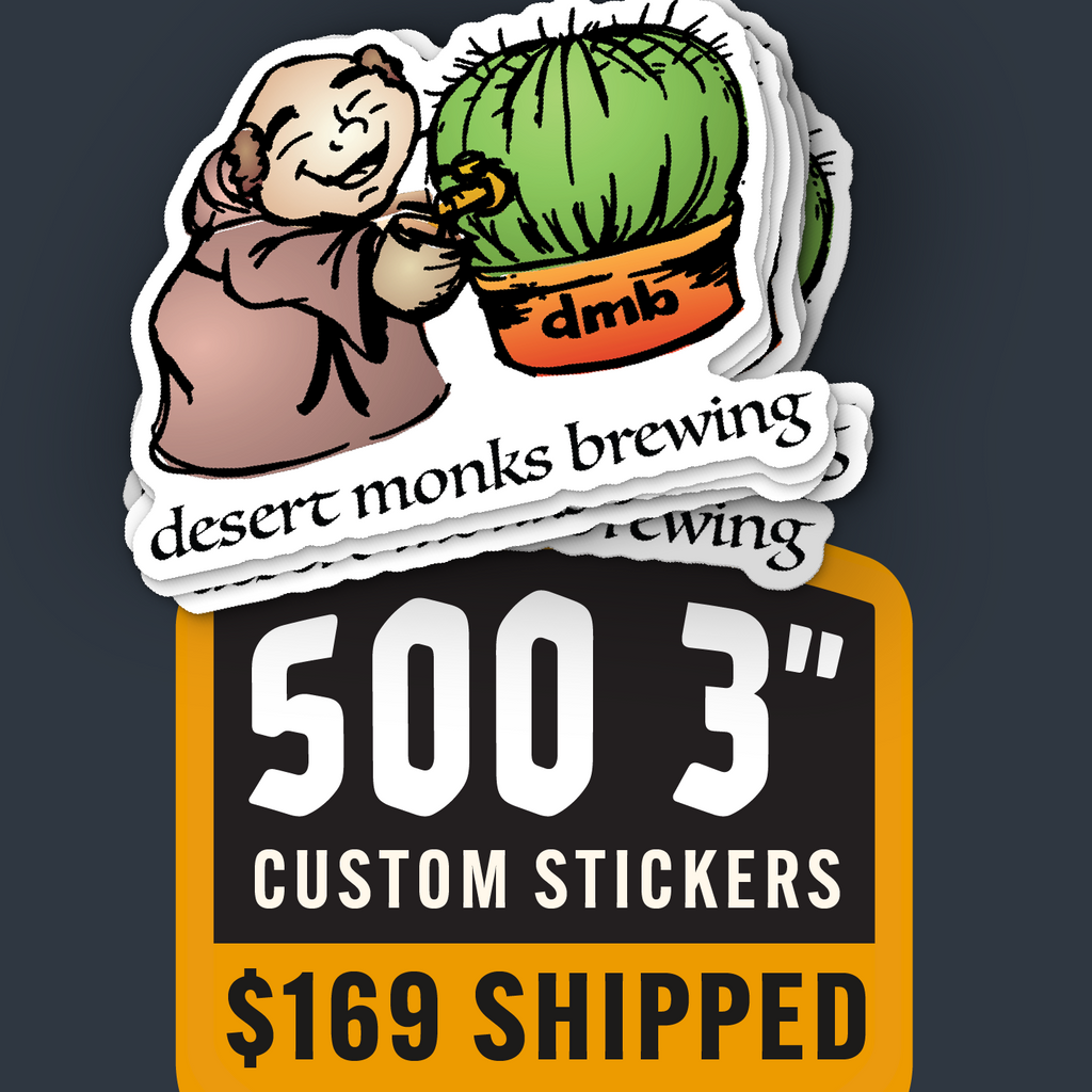 500 Custom 3″ Die-Cut Stickers | Best Value $169