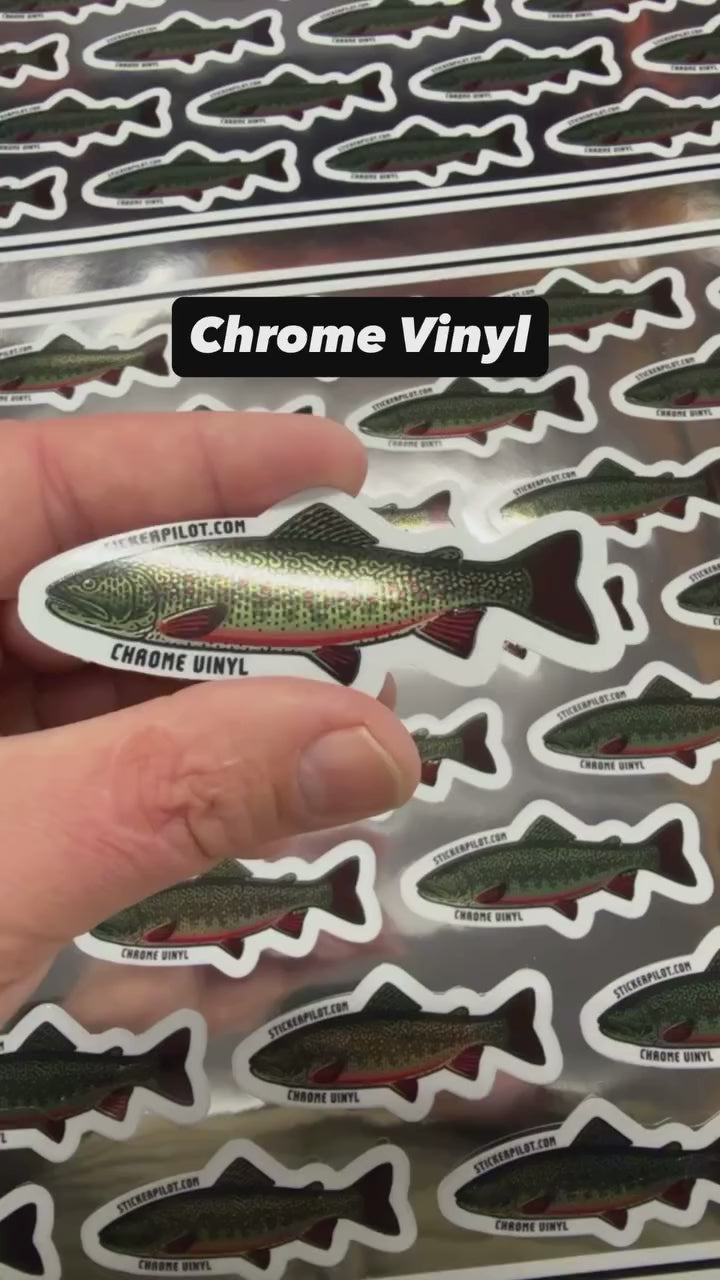 Chrome Sticker Sample